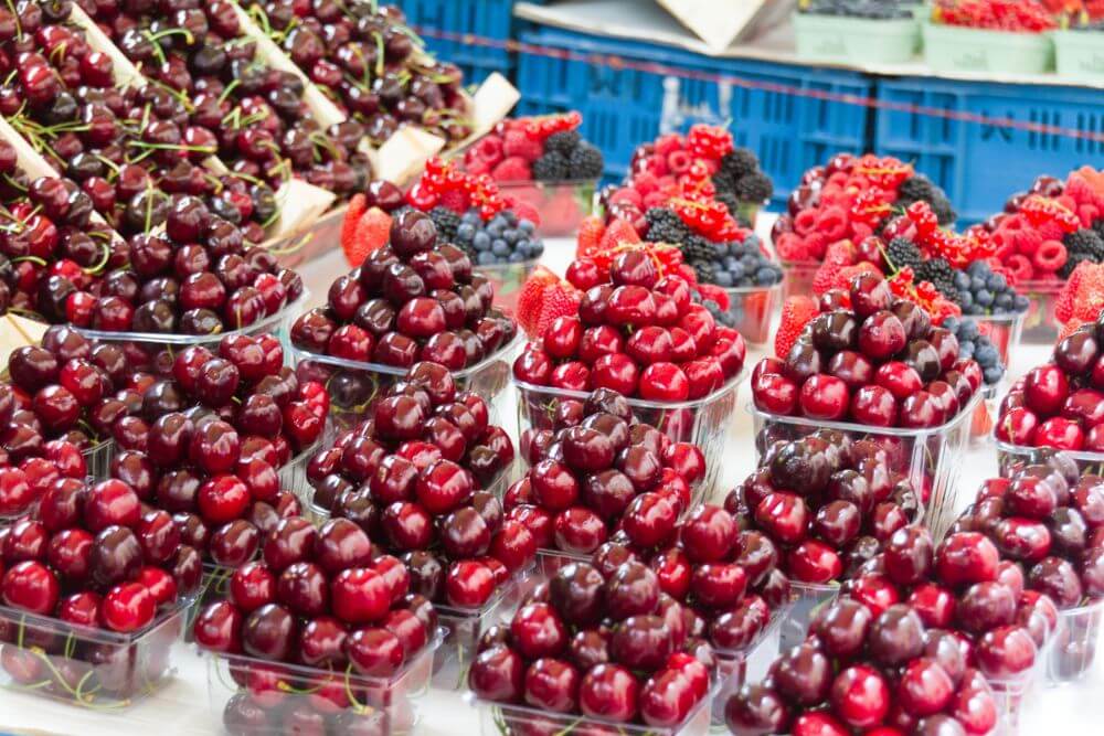 Germany is the third largest importer of cherries