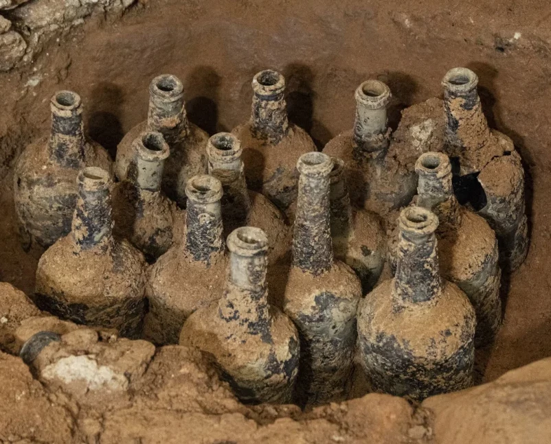 29 bottles containing cherries from over 200 years ago discovered in the USA