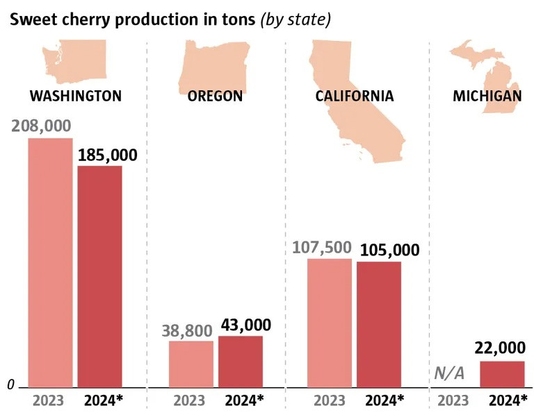 Cherries under siege: Washington growers between climate change and market problems