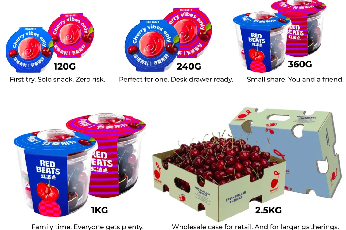 RedBeats: il nuovo brand cileno che rende le ciliegie uno snack pop